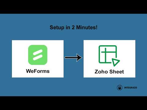 WeForms to Zoho Sheet Integration (Free Plugin) | Integrazo Automator
