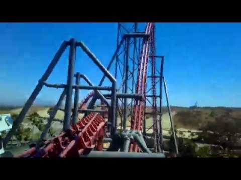 X2 at Six Flags Magic Mountain Back Row POV