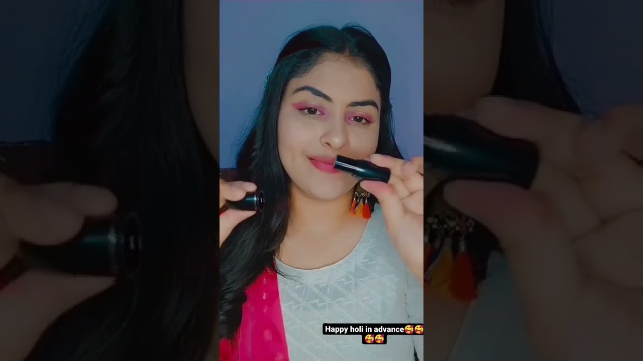 Holi makeup idea...pop up eye makeup look for Holi💚💜💙 | 