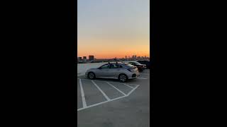 Amazing view after sunset at The Grove the rooftop of the parking lot