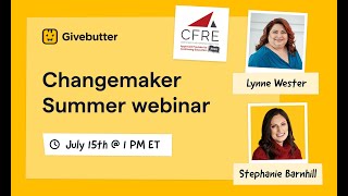Webinar Changemakers in Connection Listening, learning, and leading with impact