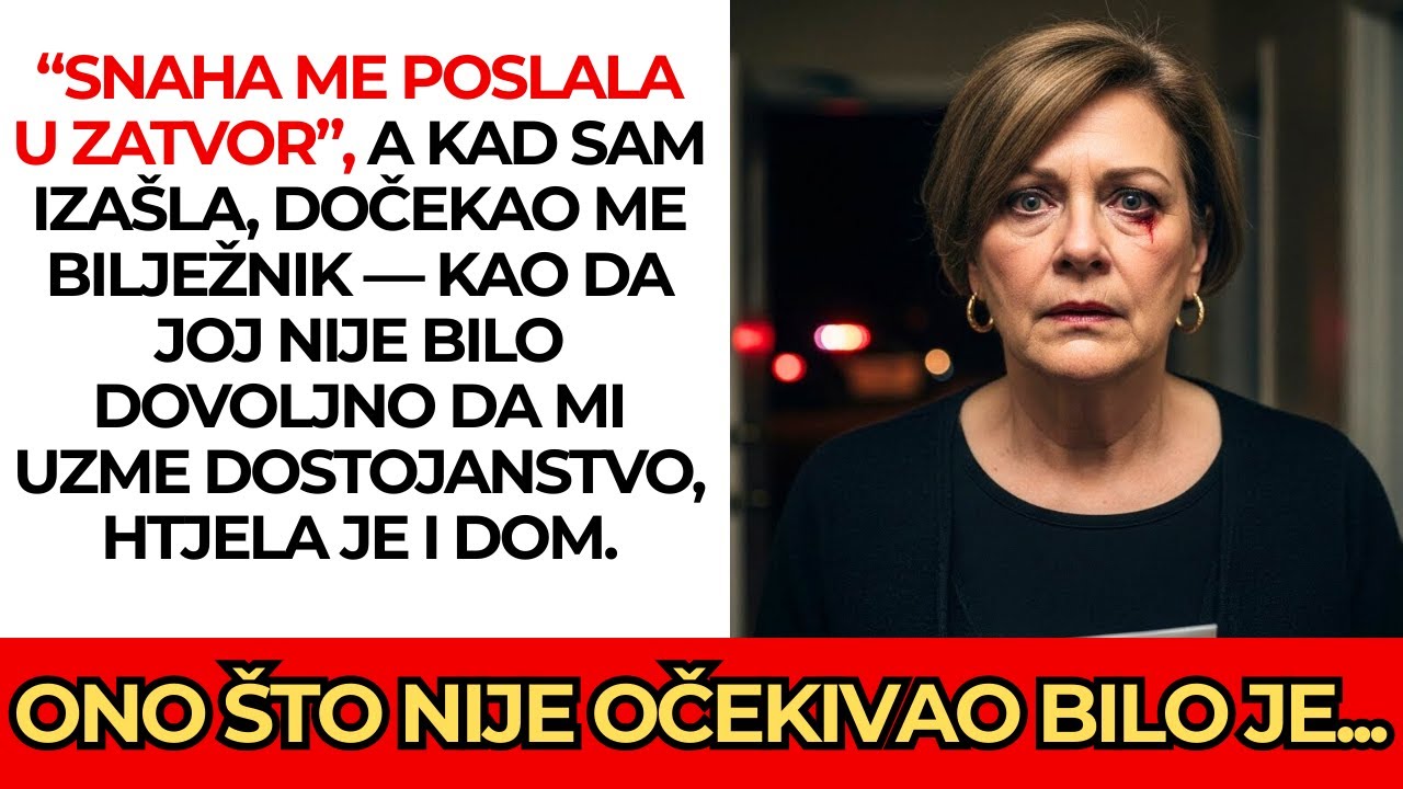 Snaha me poslala u zatvor 🚔… a po izlasku me čekao bilježnik da mi uzme kuću 🏠