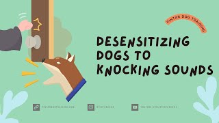 Desensitizing dogs to knocking sounds