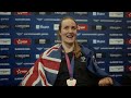 Ellesse Andrews reacts to her Glasgow 2026 bronze