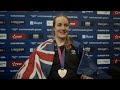 Ellesse Andrews reacts to her Glasgow 2026 bronze
