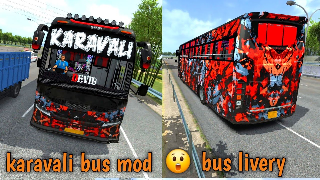 KARAVALI DEVIL ZEDASTRA BELLIDIKKI LIVERY LION KING ZEDASTRA MG DESIGNS [BUS MOD] 