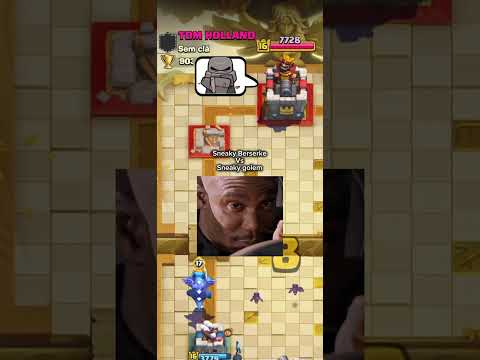 Sneaky golem vs Sneaky Berserker #clashroyale