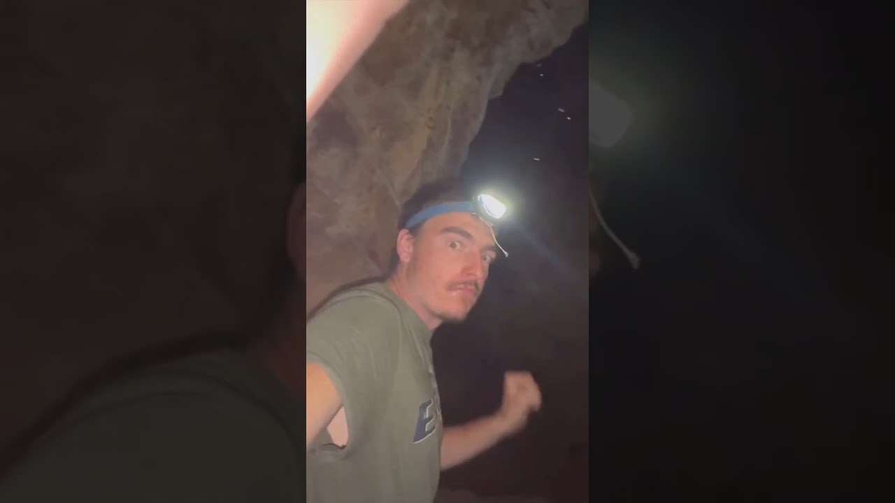 I explored a deep cave with my motorcycle! Wow! Risky!!!