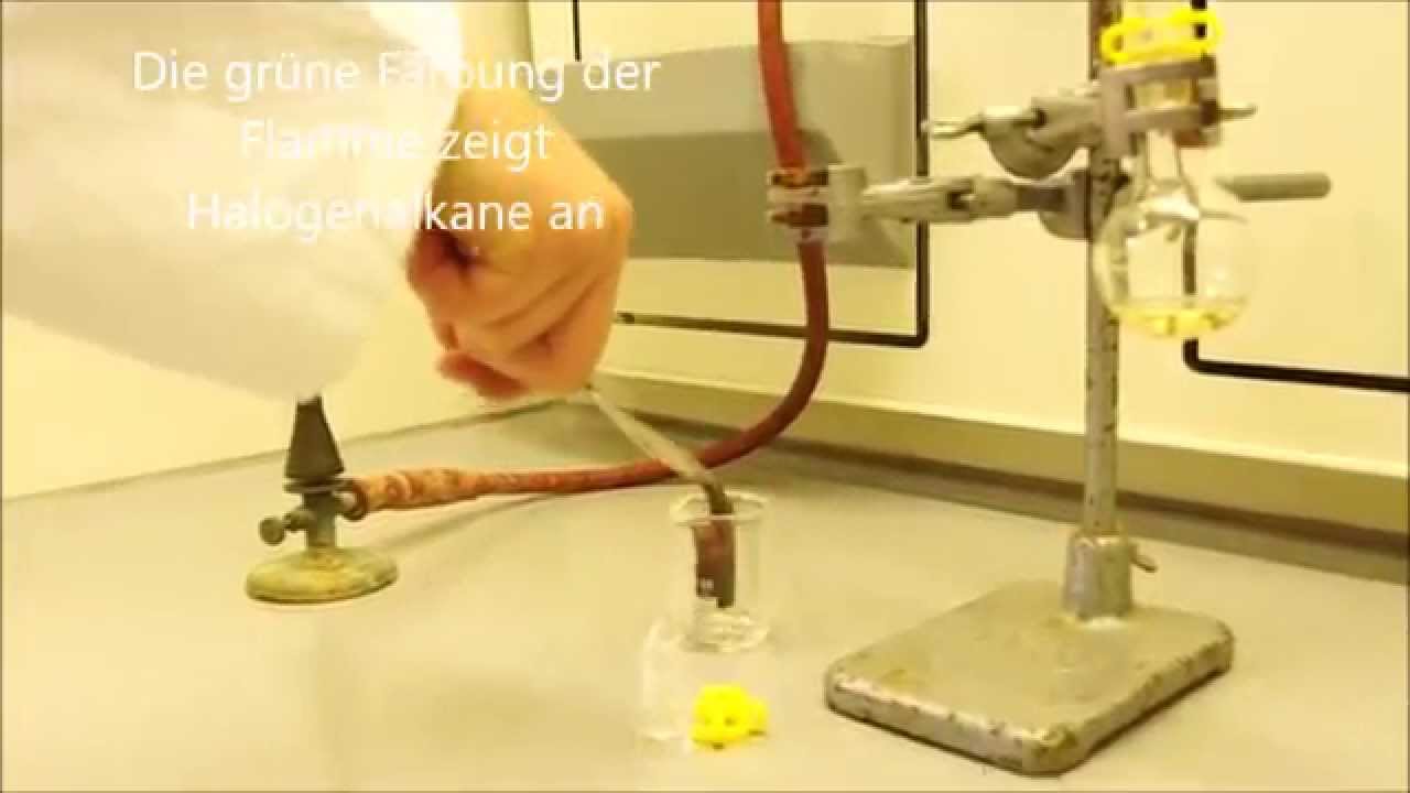 MINTovation Halogenierungsreaktion von Pentan mit Bromwasserstoff ink