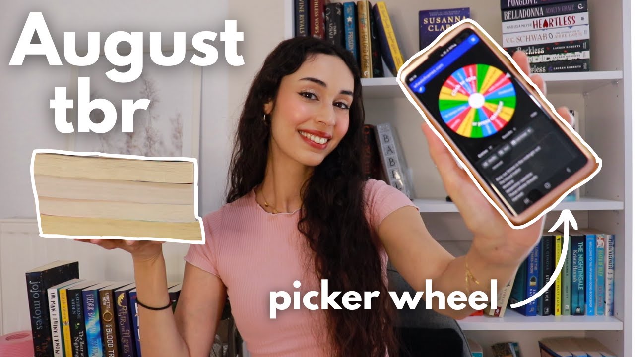 spin wheel chooses my August TBR 📚 kindle unlimited books & physical tbr