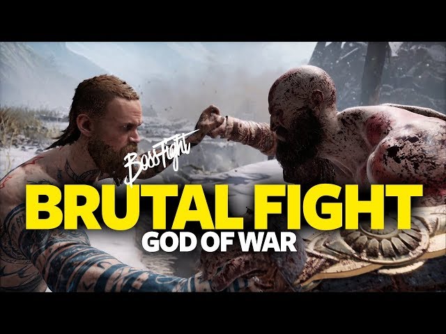 God Of War Brutal Boss Fight - Kratos V/S The Stranger