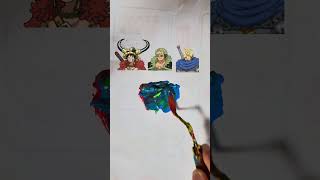 One Piece Elbaph arc Color Mixing 04 Luffy + Zoro + Sanji = Gear 5 Luffy?! #elbaph #onepiece #asmr