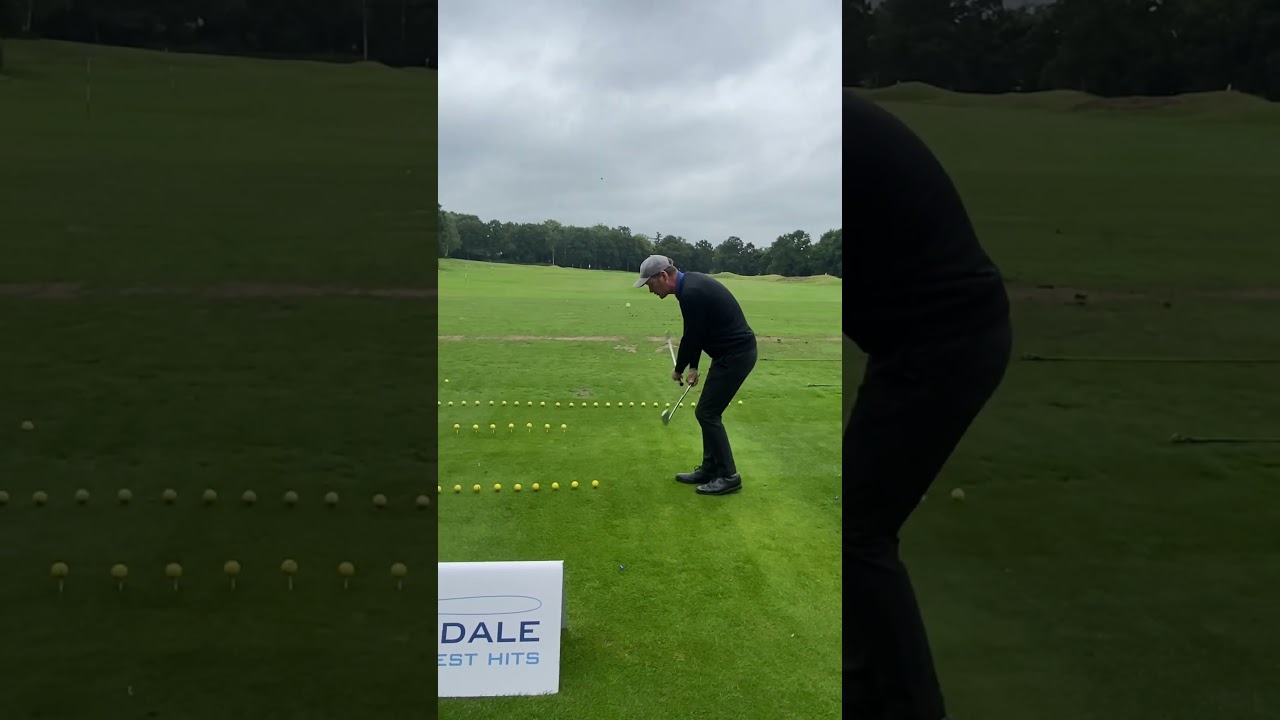 Incredible Double Club Trick Shot WOWS Audience at Golf Event