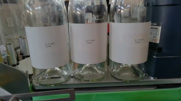 Desktop round bottle labeling machine one sticker label applicator with date printer  test video