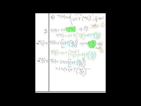 Recurrence Problem 02 | Iteration Method 2020 | Design and Analysis of Algorithms ( DAA ) - 2020