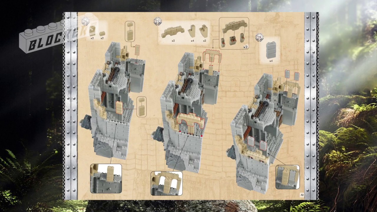 Mega Bloks Legends King Arthur 96121 Batle Action Catle - Instrucciones