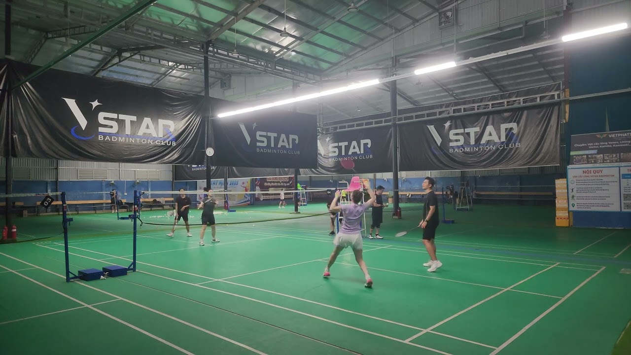 0403 Mix [CLVK ]🤾‍♂️ An  / Linh D🏸 Quân / Thoa - HAPTHY Badminton - Sân Cầu lông Vstar