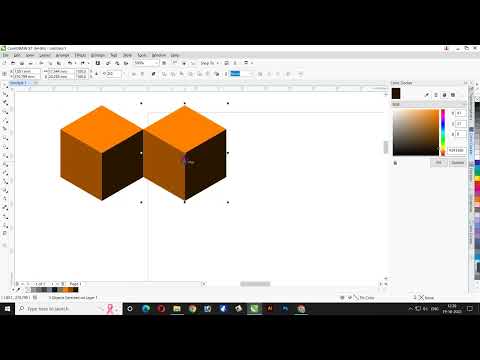 How to Create 3D Qube pattern design| by using basic shapes only in corel draw.