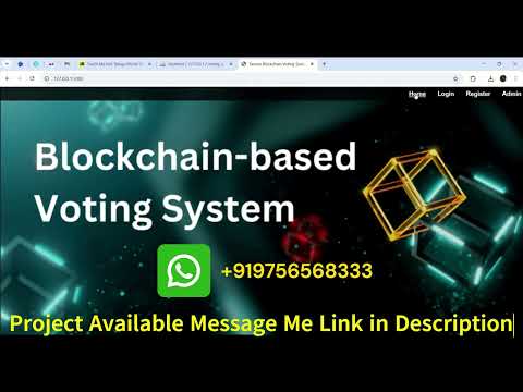 Blockchain-Based Voting System in Python | Major Project for B.Tech/MCA 2026
