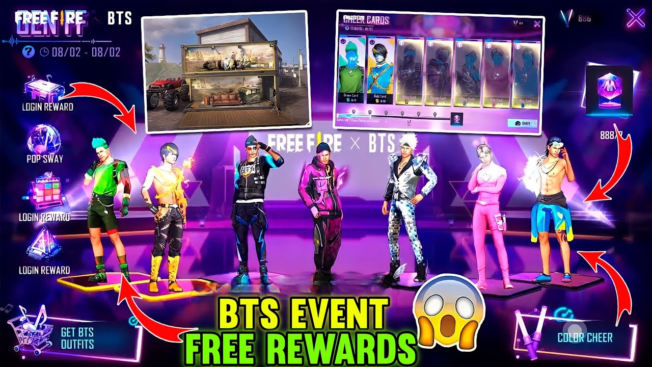 BTS EVENT FREE FIRE | HOW TO COMPLETE BTS EVENT | FREE FIRE NEW EVENT | FREE FIRE BTS EVENT