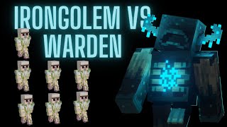 20 Iron Golem vs Warden (epic battle)