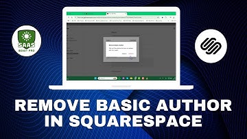 How to Remove Basic Author in Squarespace