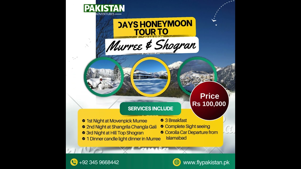 Honeymoon Tour with Fly Pakistan: Discover Romantic Destinations and Exclusive Packages
