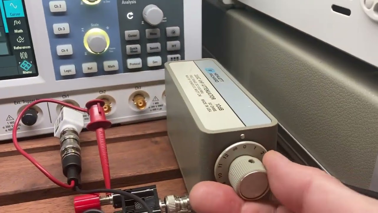 HP 355C 12dB stepped RF attenuator