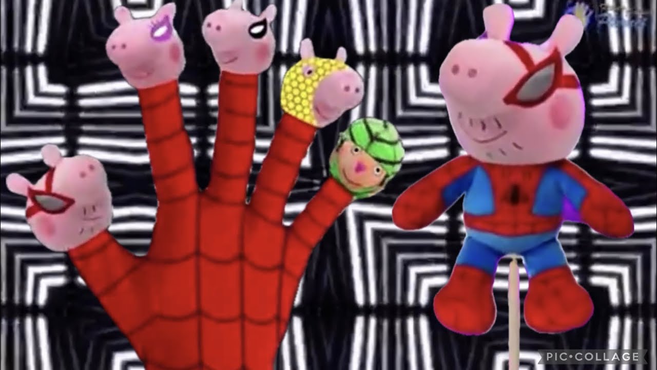 Peppa Pig Spiderman Finger Family ⭐️ Daddy Finger Where Are You Nursery Rhymes ⭐️ Funny Children Son