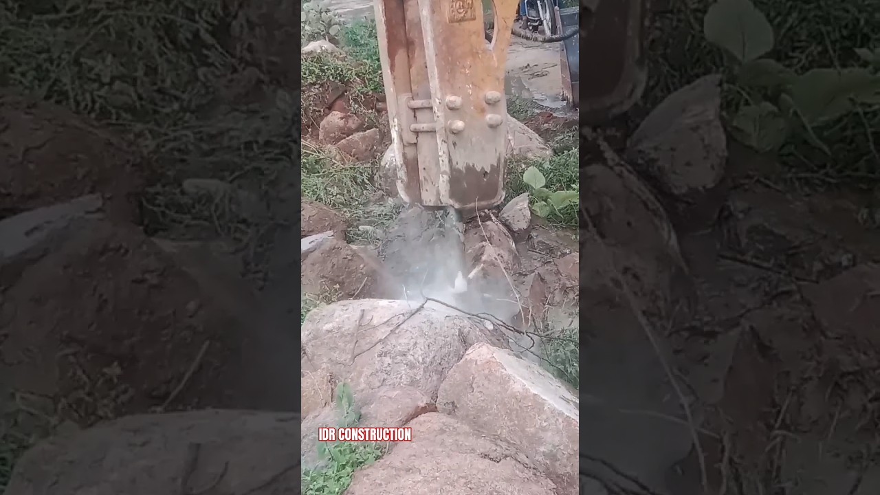 JCB 3DX hard rock breaking | stone breaker very hard work | 