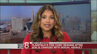 Fire chief steps down amid son's sexual assault case