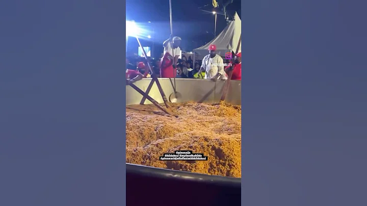 Hilda Baci breaks the Guinness World Record as She Cooks Jollof in a Big Pot with 250bags of Rice