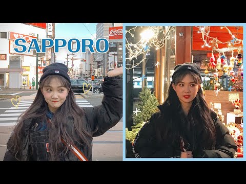 VLOG❄️한겨울의 4박5일 삿포로 여행 : 미리크리스마스 즐기기💛(맥주박물관, 오타루, 오르골, 스스키노)ㅣ달님 DAL RING