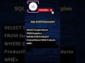 SQL Exists Keyword most used keyword in SQL #codewithnd #sqlforbeginners #shortfeed #sqltraining
