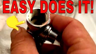 HOW TO REPLACE A PIPE THREAD END ANGLE STOP