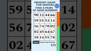 Brain Training for Seniors – Can You Keep Your Mind Healthy Daily? | Match the Numbers