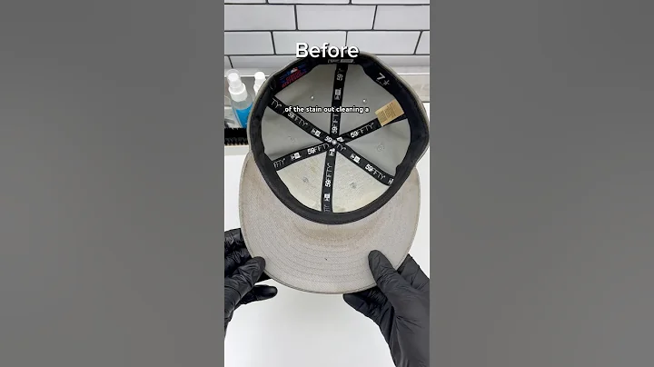 Cleaning a sweat stain New Era fitted hat #fittedcap #howtocleanhats #mlbcaps #hatcleaning
