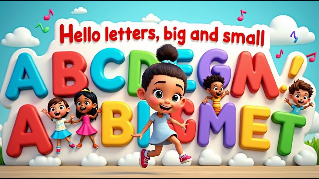 Let's Sing the Alphabet🎵 Hello letters, big and small🌈 Fun A to Z Song ...
