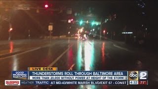Overnight storms leave thousands in the dark