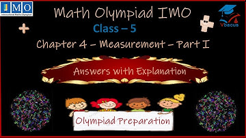 #vbacus✍️Class 5 | SOF MATHS Olympiad I Chapter 4 Measurements (Part -1)| #imo