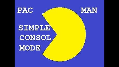 C TUT: 2D PAC MAN W/Moving Ghost *BASIC* C coding Console MODE