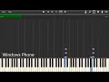 Mobile low battery sounds in synthesia but with original sounds