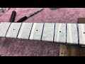 Being certain the stainless steel frets are level-Part 2