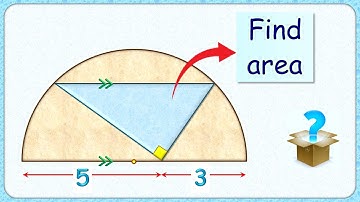 Find area of triangle #maths #geometry #circle #olympiad #cds #cat #sat #gmat #cbse #ssc #cgl 167
