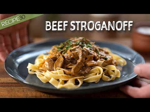 Quick and Easy Beef Stroganoff with Mushrooms Recipe