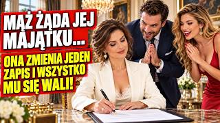 Mąż zmusza ją do oddania całego majątku… jeden zapis sprawia, że wpada we własną pułapkę!