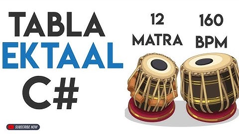 EkTaal Tabla Loop | C# | 12 Matra | 160 Bpm | #muzzico