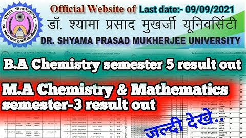 Dr shyama prasad mukherjee university ranchi results out // B.A semester-5 // M.A semester-3 #Dspmu