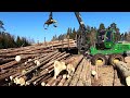 John Deere 1170G and 1110G logging of storm-felled and beetle affected wood