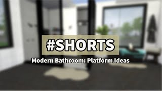 Modern Bathroom: Platform Ideas | #SHORTS | Sims 4 Room Ideas